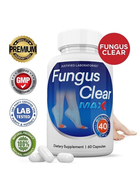 Fungus Clear Max Pills 40 Billion CFU Probiotic 60 Capsules