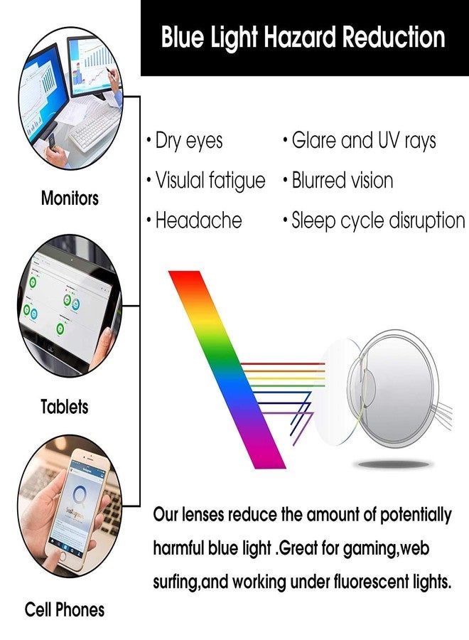 Optify® Silver Premium Blue Cut Zero Power Navigator Spectacles with Anti-glare for Eye Protection from UV by Computer Tablet Laptop Mobile (Unisex) Zero Power - Image 5