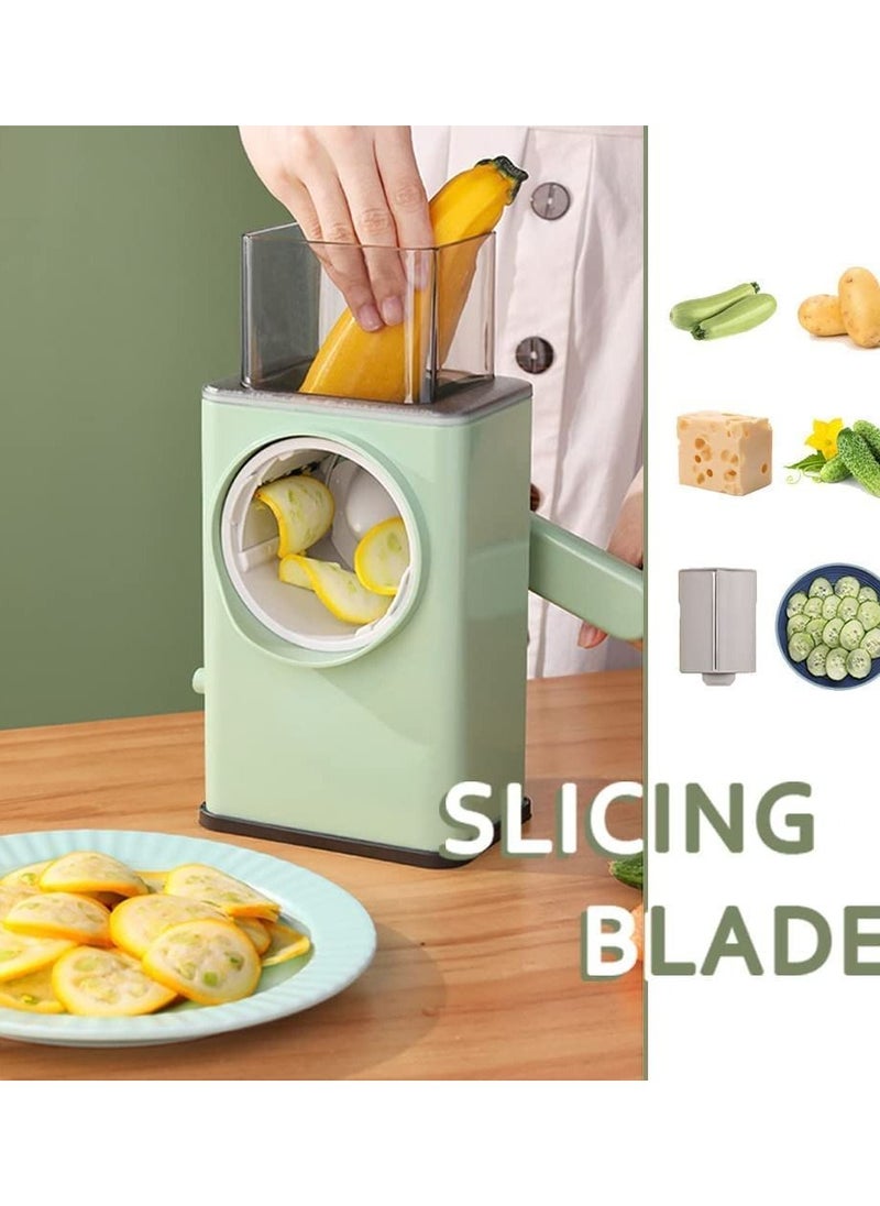 Generic - Multifunctional Vegetable Cutter | Cheese Grater with Handle Durable Mandolin Slicer with Suction Base | 3 in 1 - Image 1