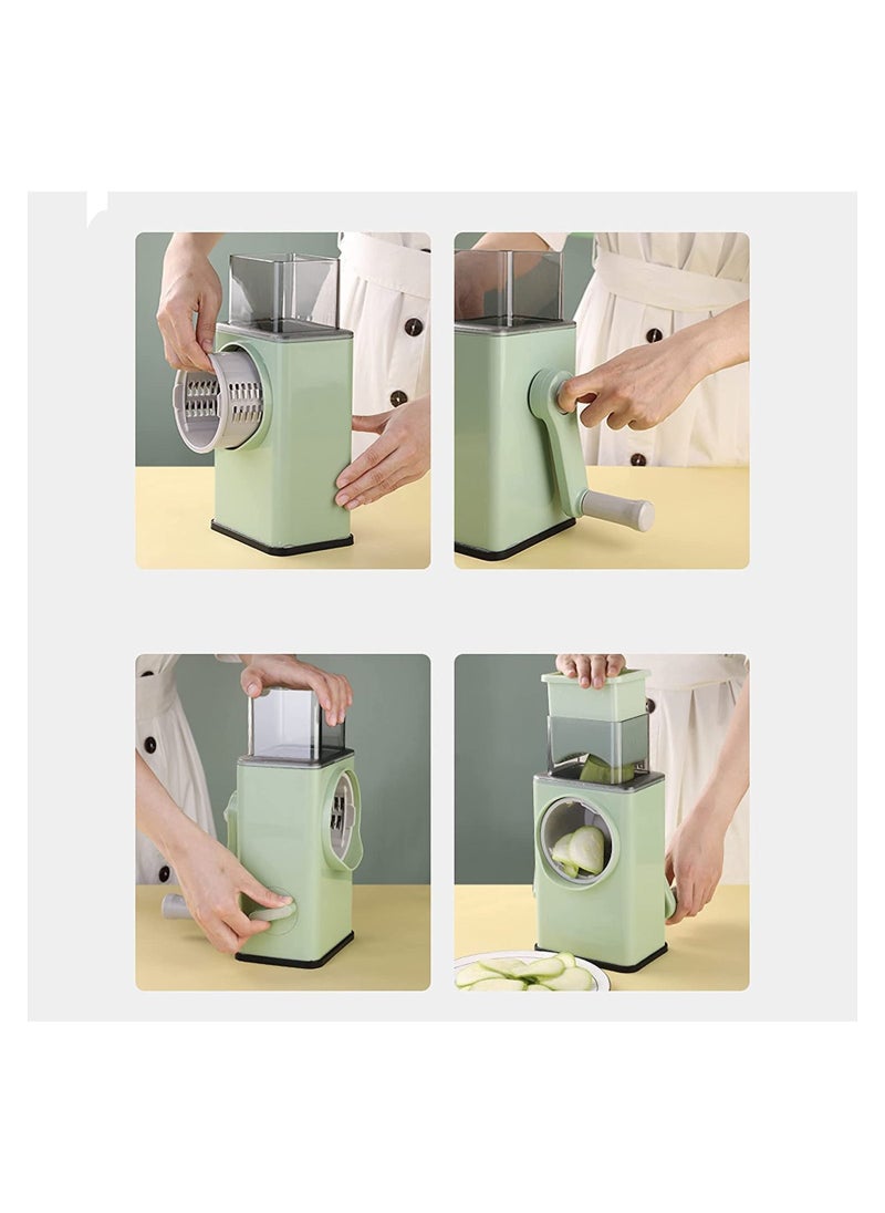 Generic - Multifunctional Vegetable Cutter | Cheese Grater with Handle Durable Mandolin Slicer with Suction Base | 3 in 1 - Image 1