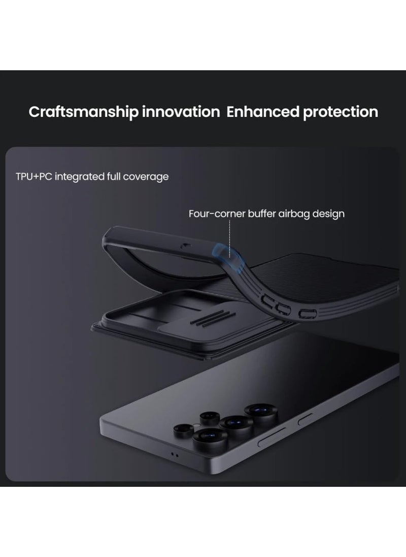 Nillkin Case Compatible with Samsung Galaxy S25 Ultra Case, Camera Slide Cover Lens Privacy Protection Non-slip Shockproof TPU Bumper Hard PC Back Protective Cover (Black)  - Image 4