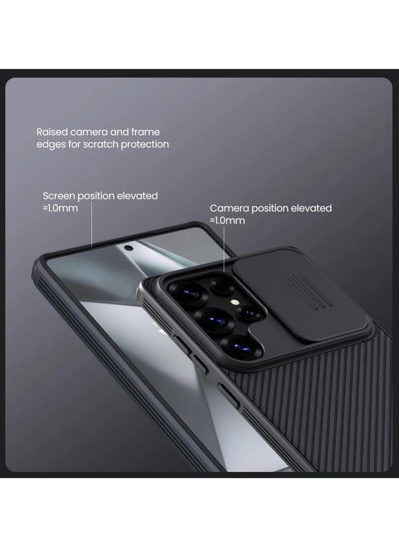 Nillkin Case Compatible with Samsung Galaxy S25 Ultra Case, Camera Slide Cover Lens Privacy Protection Non-slip Shockproof TPU Bumper Hard PC Back Protective Cover (Black)  - Image 5