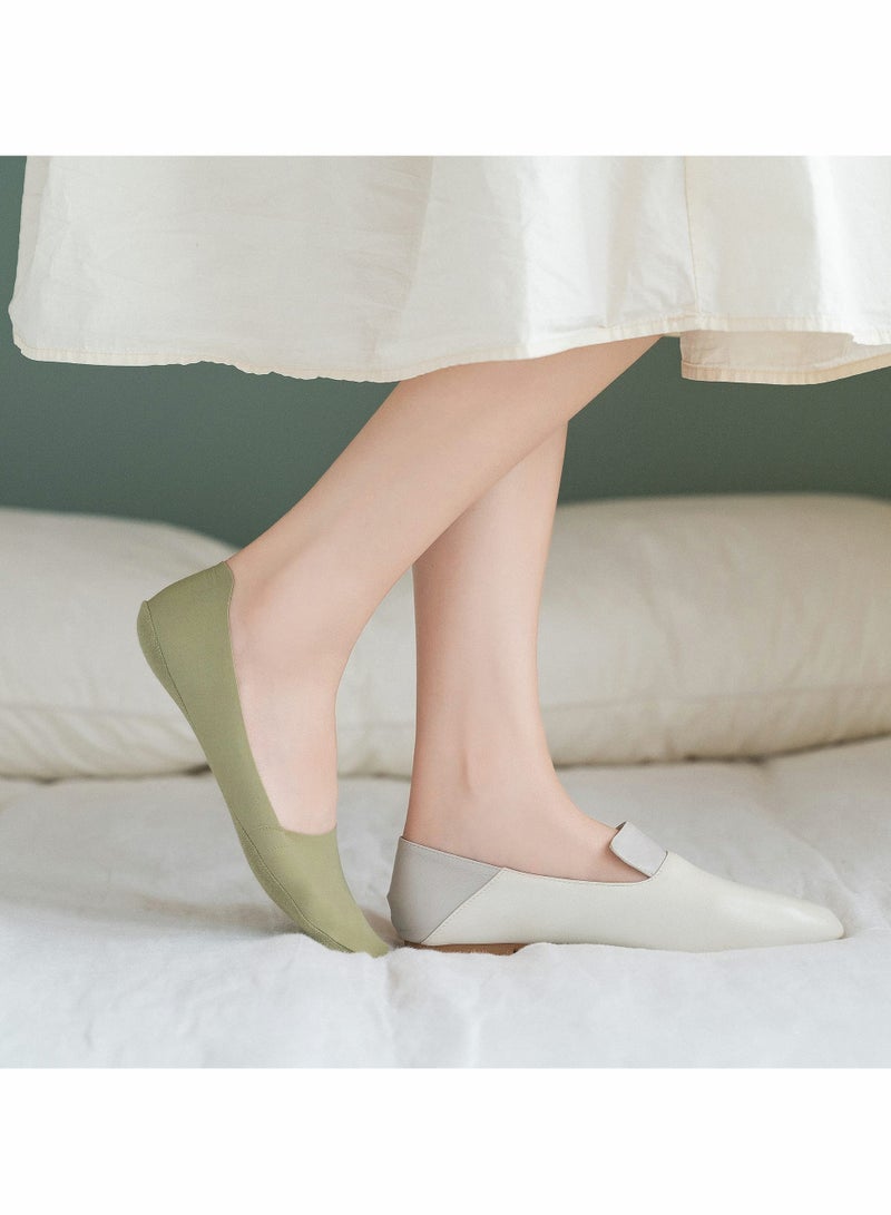 KASTWAVE Women Thin Socks Ice silk skin tone No Show Liner Socks Low Cut Cotton Nylon Boat Invisible Hidden Socks - Image 2