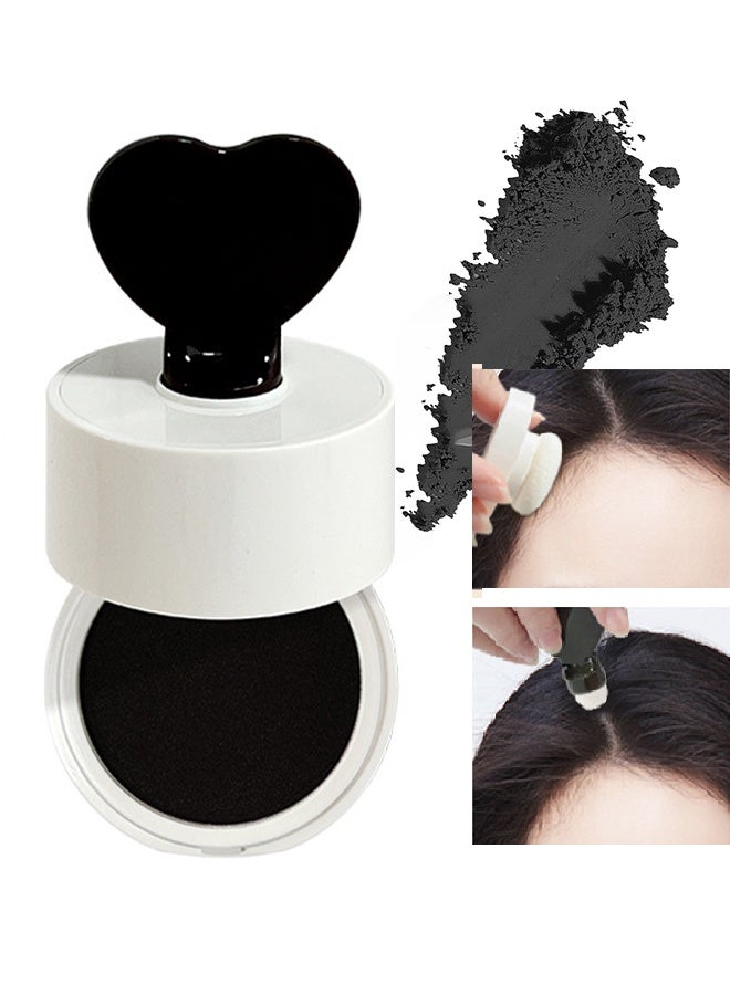 kakashow Hair Shadow Powder,Hairline Powder, Shadow Powder Quickly Covers Hair Roots, Brow and Beard Lines Anti-Smudge 48 Hours, For Bald Spots, Forehead Grooming Powder Instant Coverage for Hairline (01#Black) - Image 1