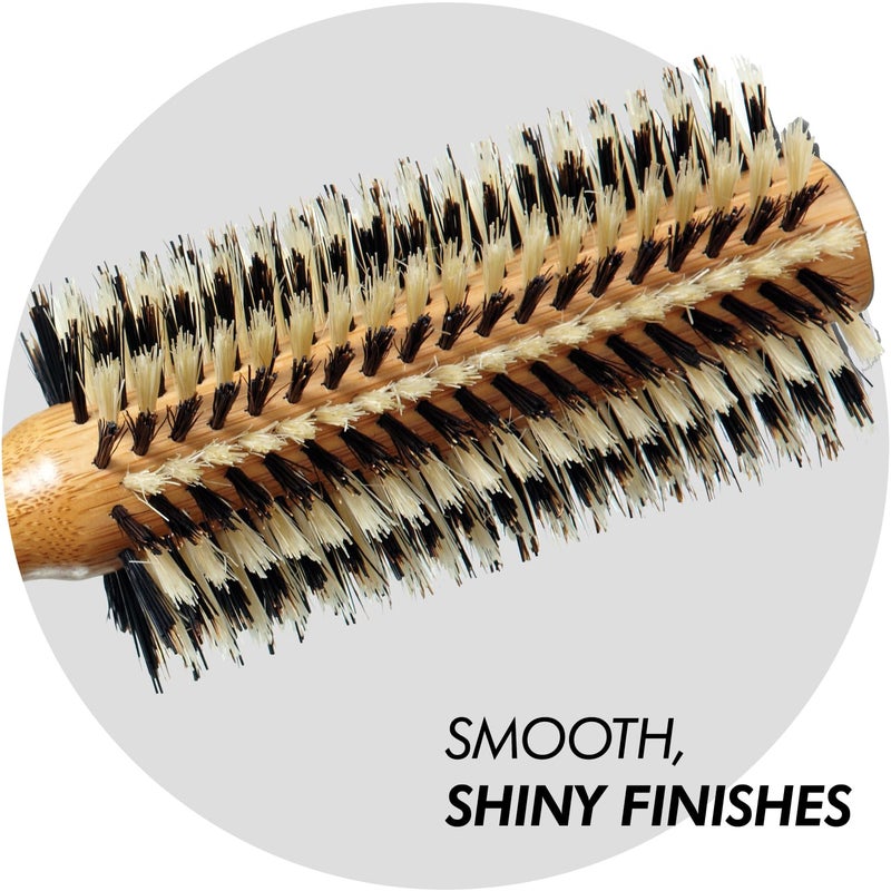 Sam Villa Signature Series Nylon & Boar Bristle Hair Brush Round Styling Brush - Image 3