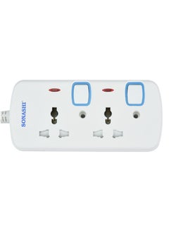 SONASHI 2Way Extension Socket with Individual Switches and Indicator Light  Over Current Protection Feature  Universal Socket for Home Appliances SES-802  - Image 1