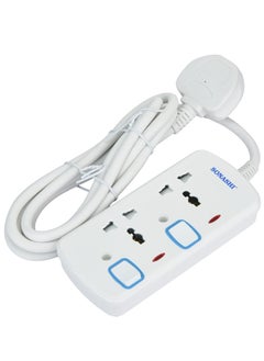 SONASHI 2Way Extension Socket with Individual Switches and Indicator Light  Over Current Protection Feature  Universal Socket for Home Appliances SES-802  - Image 4