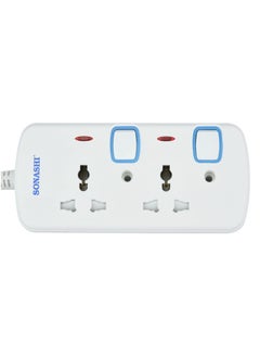 SONASHI 2Way Extension Socket with Individual Switches and Indicator Light  Over Current Protection Feature  Universal Socket for Home Appliances SES-802  - Image 1