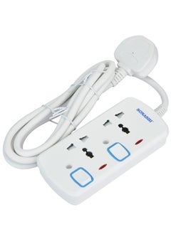 SONASHI 2Way Extension Socket with Individual Switches and Indicator Light  Over Current Protection Feature  Universal Socket for Home Appliances SES-802  - Image 4