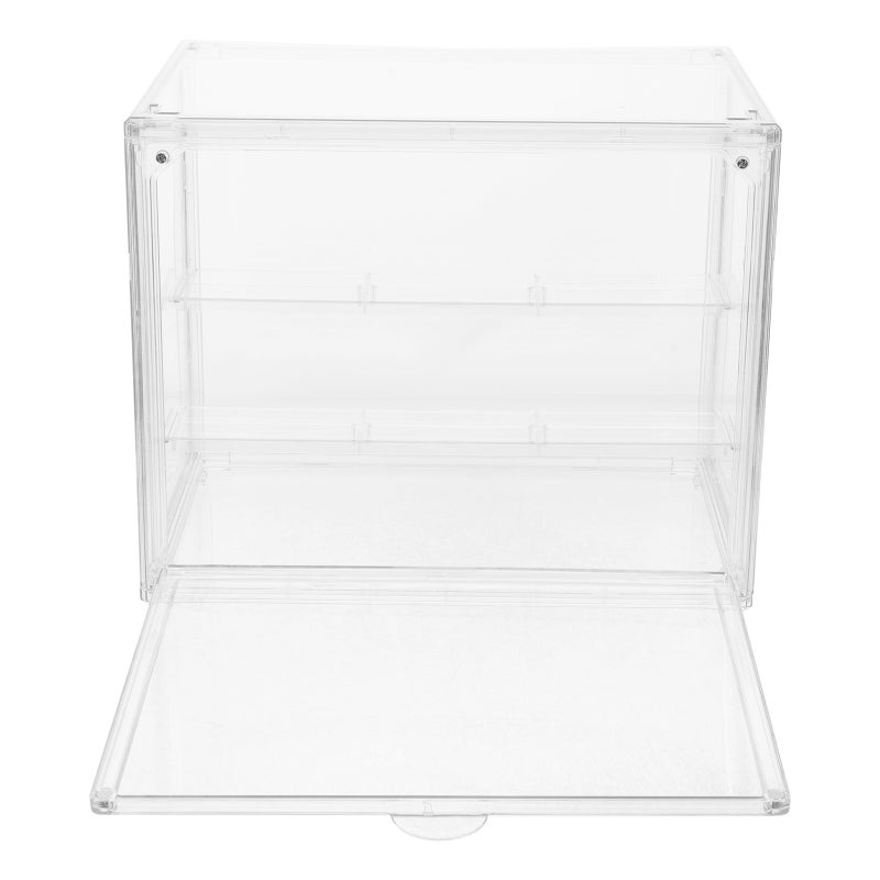 Clear Display Case Figures Storage Box With Divider Small Display Box Showing Cabinet For Dolls Action Figures Clear Display Case - Image 4