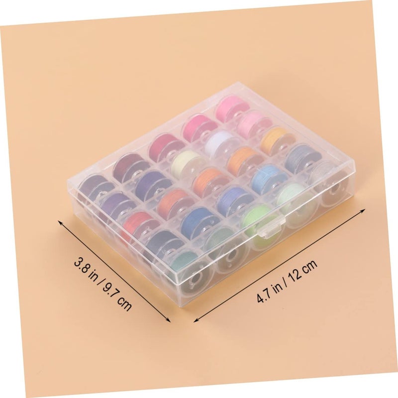 30 Pieces Sewing Machine Bobbin Winder Spools With Storage Case Thread Organizer Box - Image 3