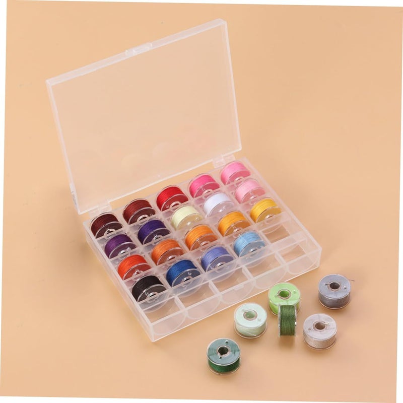 30 Pieces Sewing Machine Bobbin Winder Spools With Storage Case Thread Organizer Box - Image 5