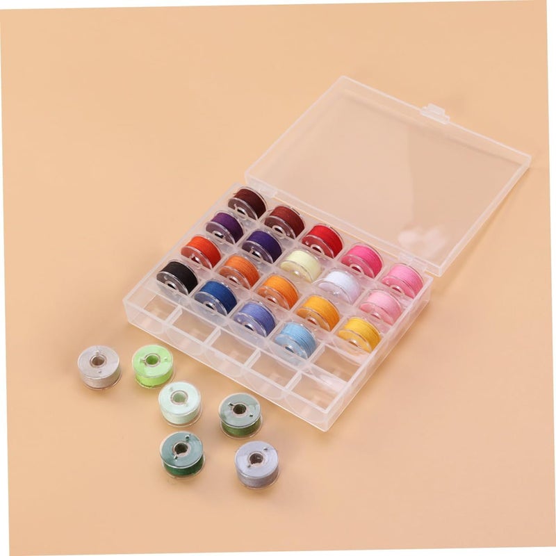 30 Pieces Sewing Machine Bobbin Winder Spools With Storage Case Thread Organizer Box - Image 4