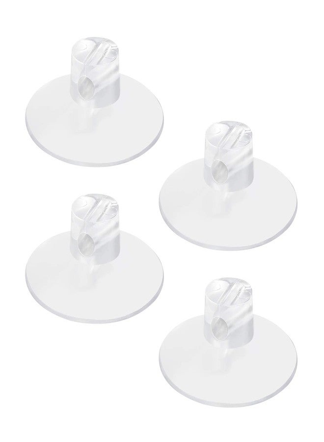 ChengFu 4 Pack Bathroom Shower Caddy Connectors Suction Cups, Heavy Strength Clear Suction Cups Compatible with Zenna Home, Simple Houseware, GeekDigg, Plumboss, Splash Home - Image 1