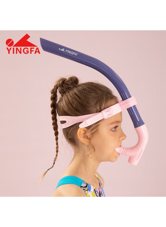 Yingfa Swimming Breath Tube, Adult And Children's Free Professional Training Snorkeling Respirator Air Tube, Pink/blue Purple - Image 2