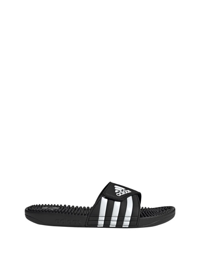 adidas أديداس أديساج يو أسود صنادل رياضية للجنسين