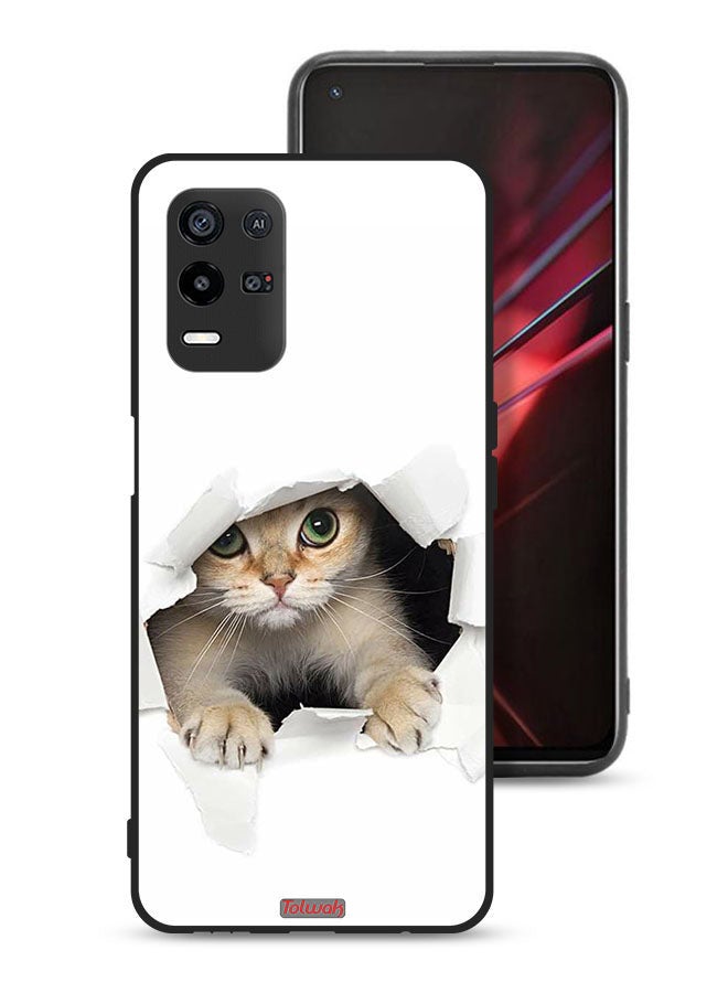 Tolwak Oppo K9x Protective Case Cover Cat Appearing - Image 1