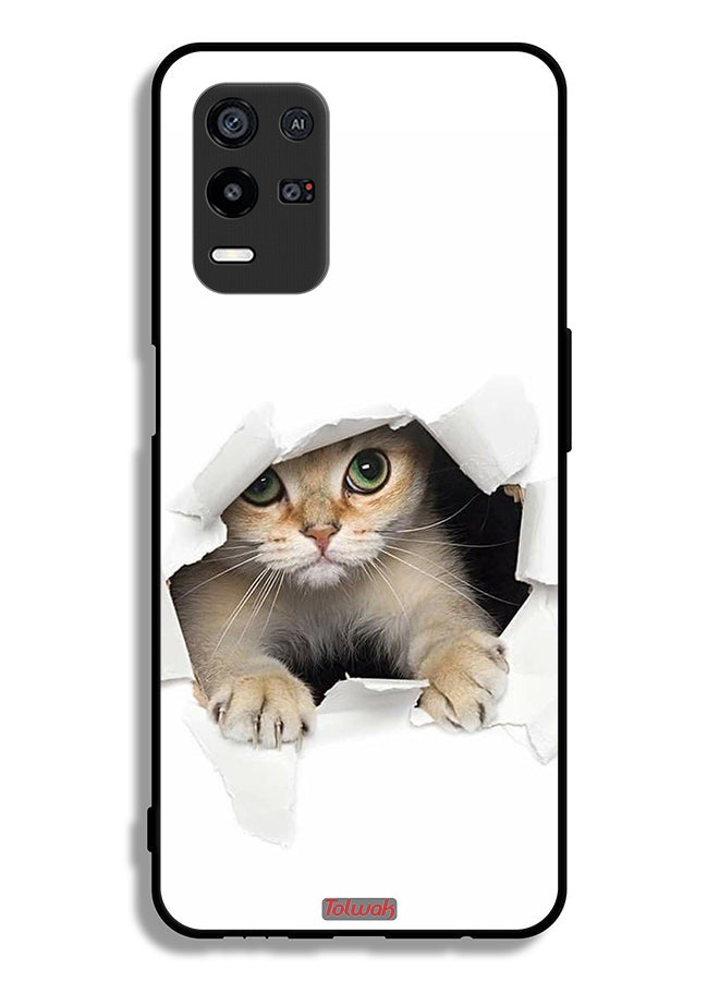 Tolwak Oppo K9x Protective Case Cover Cat Appearing - Image 2