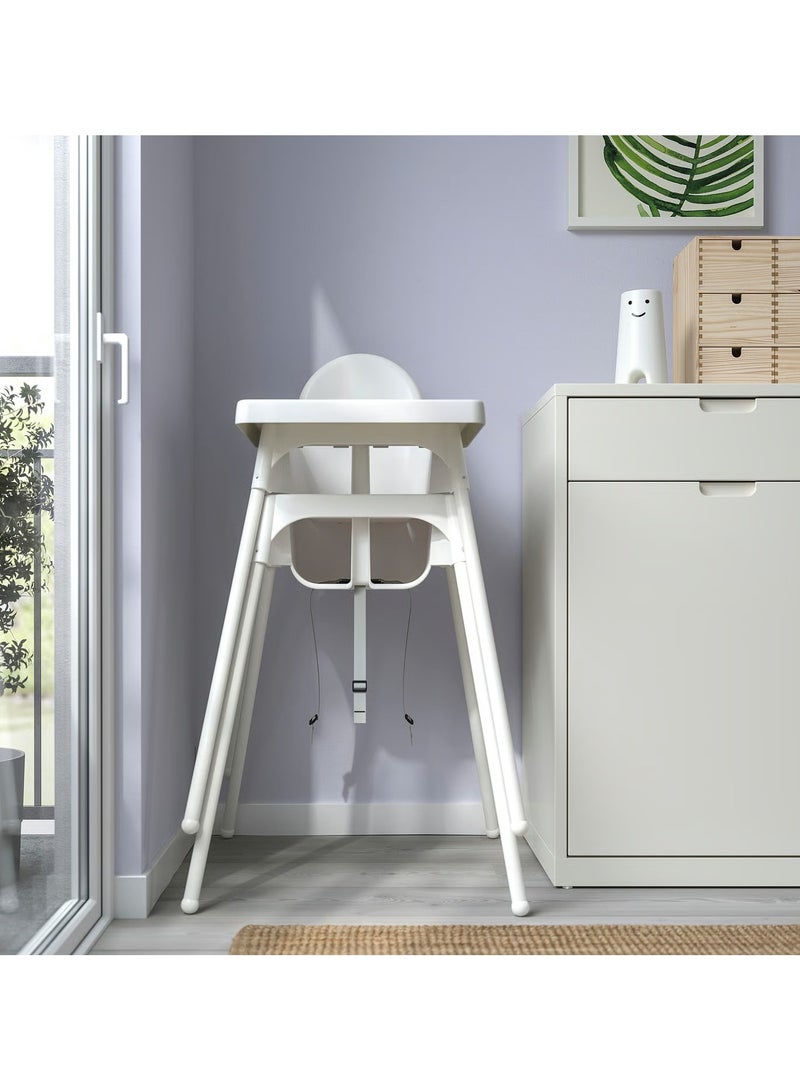 ANTILOP Highchair for Kids with Safety Belt - White - Image 4