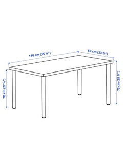 Desk, White/Black, 140X60 Cm - pzsku/Z1E979B189E40BDF6CC16Z/45/_/1732532117/a3ce92da-a2f8-4d5d-a48c-d870d207e6fe