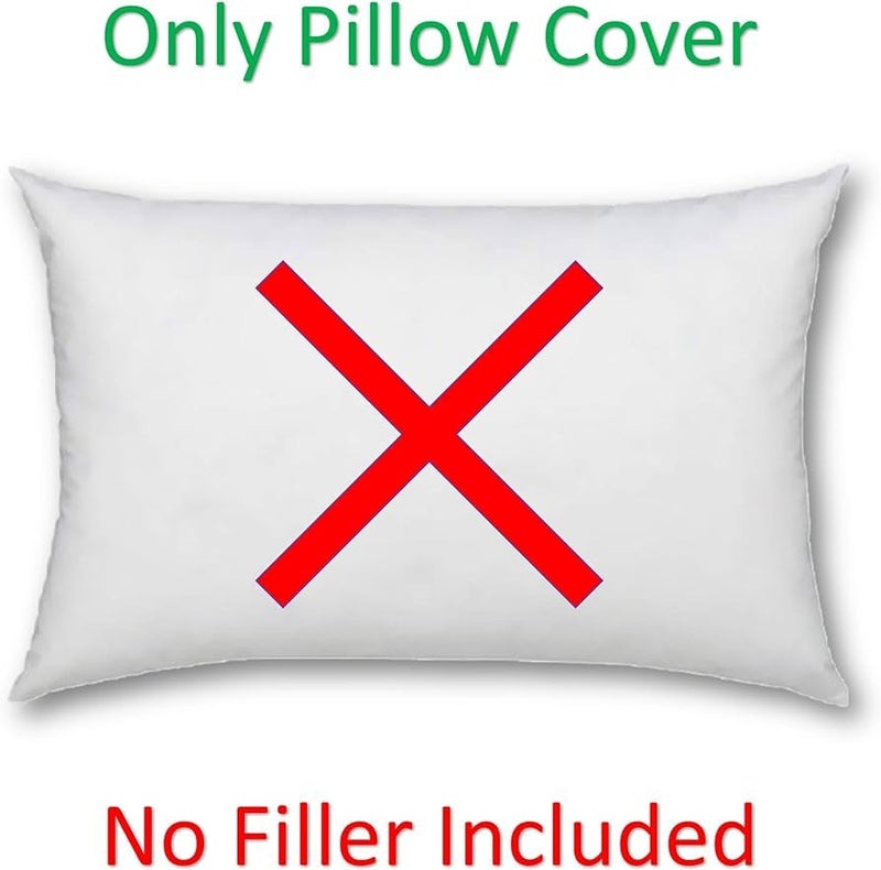 House Fox Handloom Zipper Cotton Pillow Covers/Cases/Protectors (NOT Pillow) Set of 2 Pair Or 4 Pcs,Size -18x28inch with Zip/Chain (Standard, Coffee Striped) - Image 2