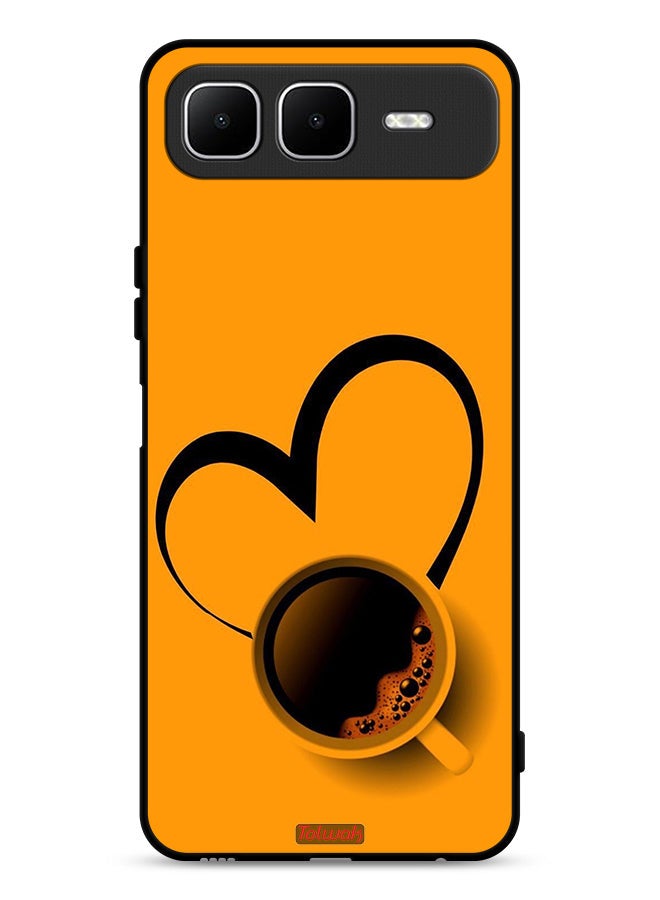 Tolwak Infinix Smart 10 Plus Protective Case Cover Coffee Cup Art