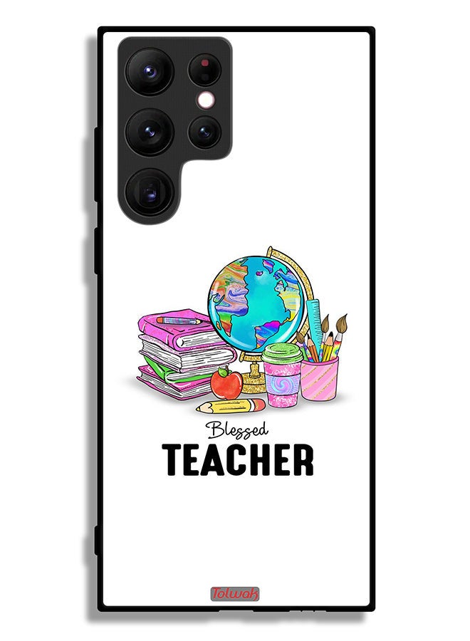 Tolwak Samsung Galaxy S22 Ultra 5G Protective Case Cover Blessed Teacher - Image 3