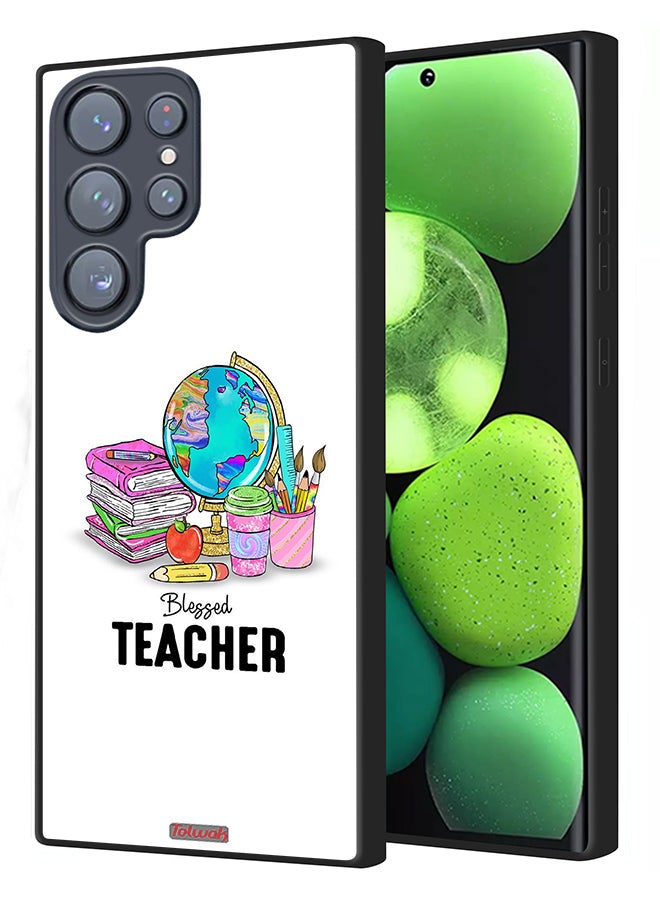 Tolwak Samsung Galaxy S22 Ultra 5G Protective Case Cover Blessed Teacher - Image 1