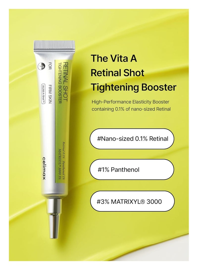 celimax The Vita A Retinal Shot Tightening Booster | with Liposomized Retinal, Matryxyl, Pore Minimizer, Wrinkles & Fine Lines, Firmer Skin, 15ml - Image 2