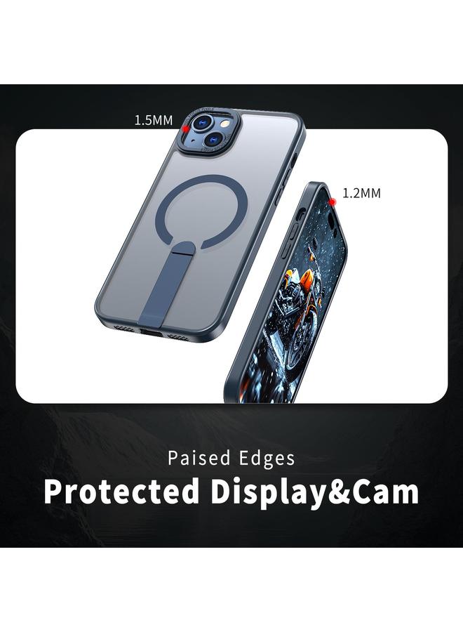 Zaboon Case For iPhone 13 mini Star Shine Series TPU + PC MagSafe Phone Case with Fold Holder - Image 4