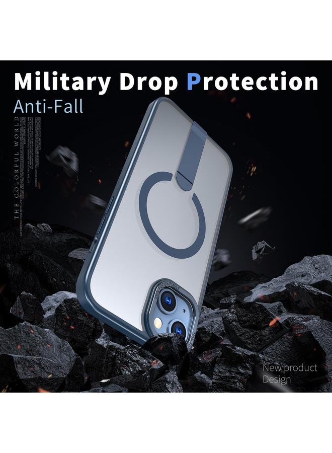 Zaboon Case For iPhone 13 mini Star Shine Series TPU + PC MagSafe Phone Case with Fold Holder - Image 3