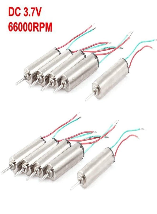 JING DC 1.5-3.7V 66000RPM Coreless Micro DC Motor 4mmx12mm for Airplane Model RC Toys - (10 Pcs) - Image 4