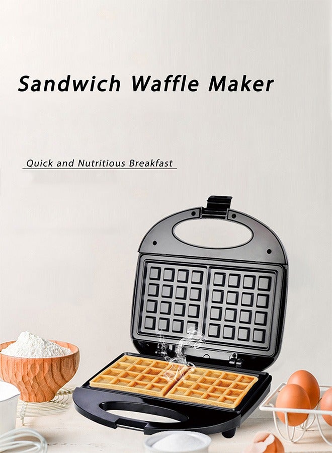 TELANPU Sandwich Toaster Grill Waffle Maker with Non-Stick Plates, Cool-Touch Handle, Compact Design for Quick Breakfasts & Snacks  - Image 2