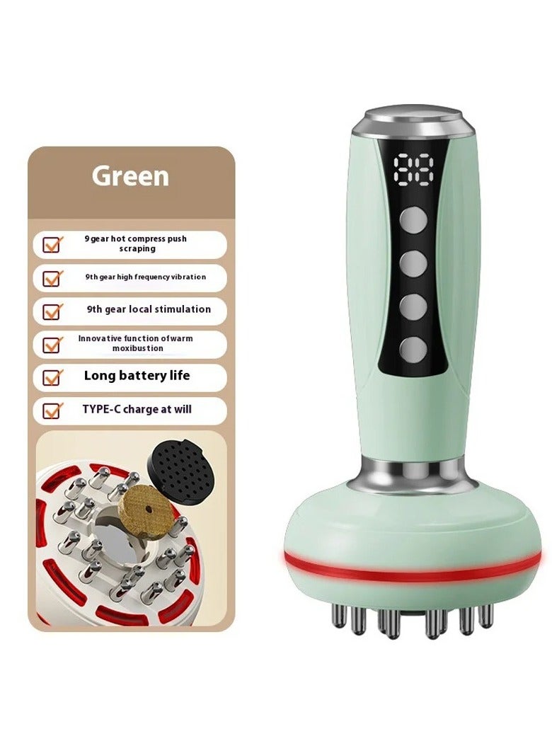 DIGI CORE Bluile Cellulite Massager, Electric Body Sculpting Machine with EMS Microcurrent, Red Light & Heat Therapy, Handheld Anti-Cellulite & Fat Massager for Waist, Stomach, Legs & Arms, Digital Display, Multiple Massage Modes, Slimming & Skin Firming Device Green - Image 2