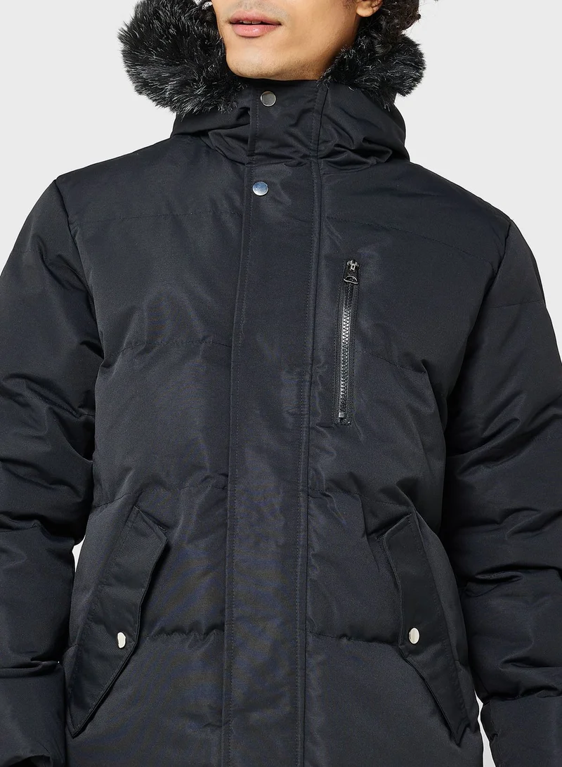 BRAVE SOUL Hooded parka jacket