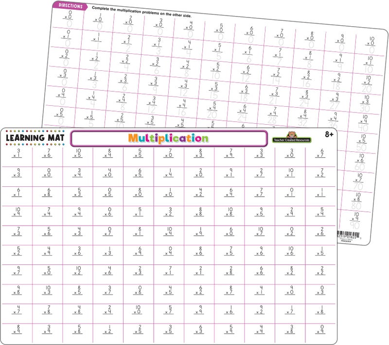 Teacher Created Resources Multiplication Learning Mat - Image 1