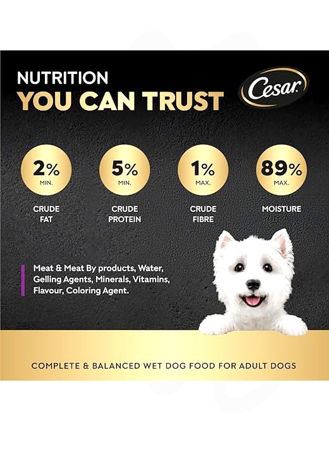 Cesar Lamb Wet Dog Food - 100G (Pack Of 24) - Image 3