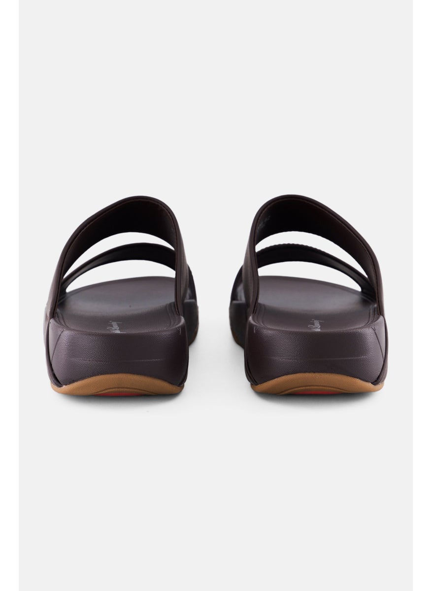 English Laundry Men 2 Strap Slip On Arabic Sandals, Black  - Image 2