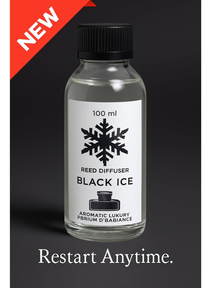 Fragrant Long-lasting Refreshment - Black Ice Concentrated Perfume 100ml Refill Bottle (Refill) for all diffusers - Long-lasting scent for home and car - Health safe - Image 1