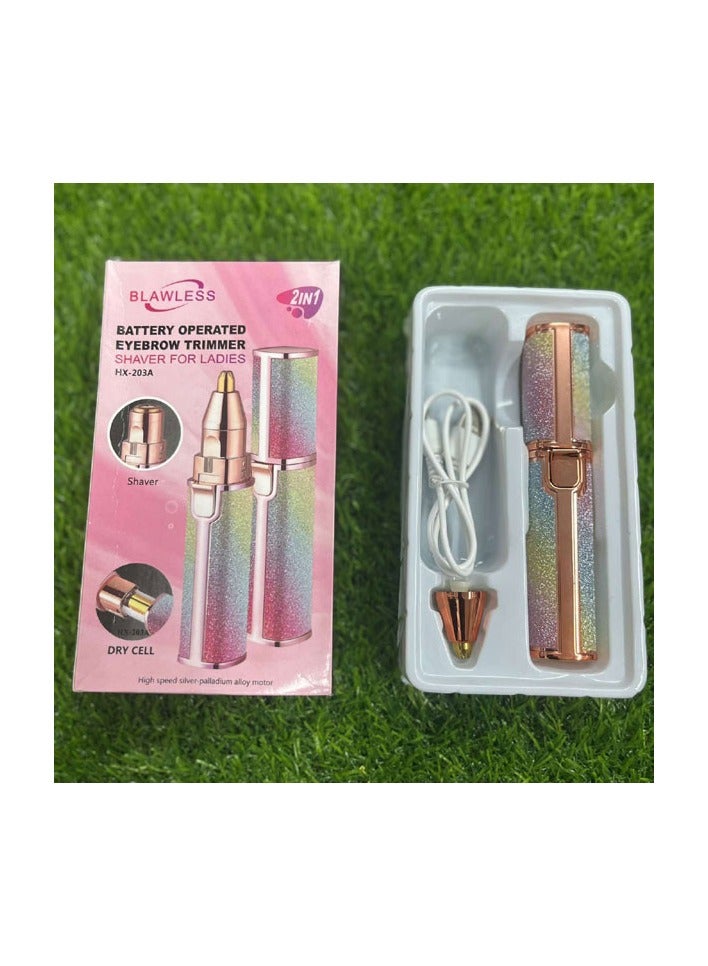 BLAWLESS 2*1 battery operated eyebrow trimmer shaver for ladies - Image 2