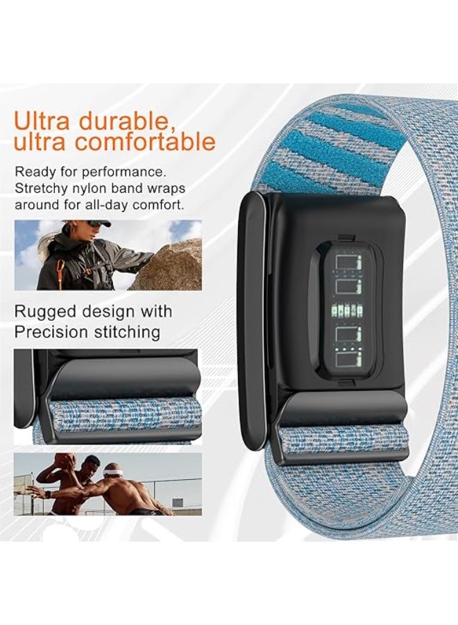سوار رياضي من النايلون متوافق مع حزام Whoop 5.0 للرجال والنساء، سوار بديل قابل للتعديل ومقاوم للماء وجيد التهوية وناعم ومتين - Image 4
