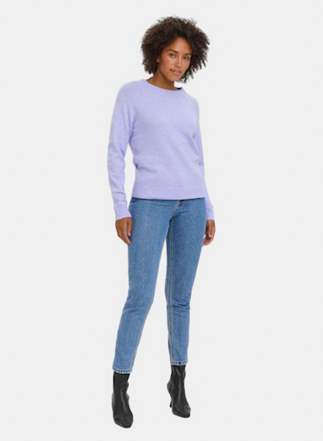 VERO MODA VERO MODA Womens Doffy Longsleeve O-Neck Blouse  - Image 1