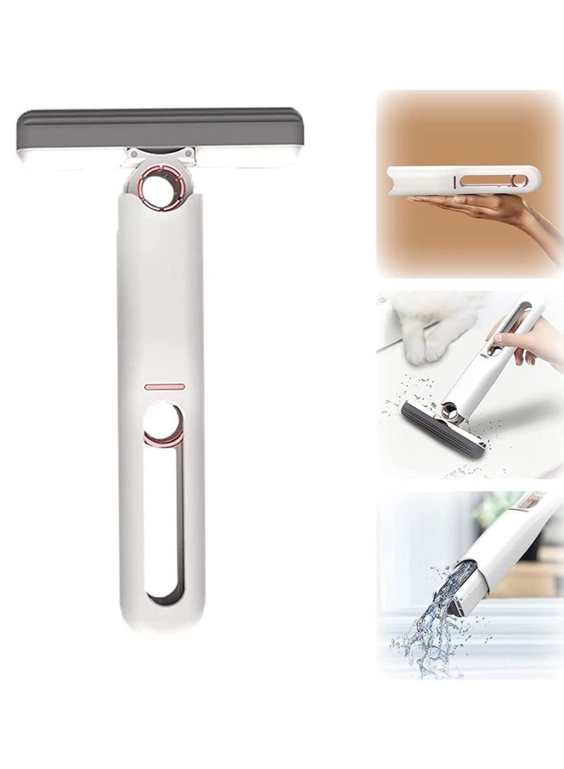 DubaiGallery Mini MOP Portable Mini Mop Home Squeeze Mop Simple Kitchen Cleaning Tools Car Desk Office Mini Portable Short Hand Held mop Windows/Mirror Wall/Tiles/Desktop - Image 1