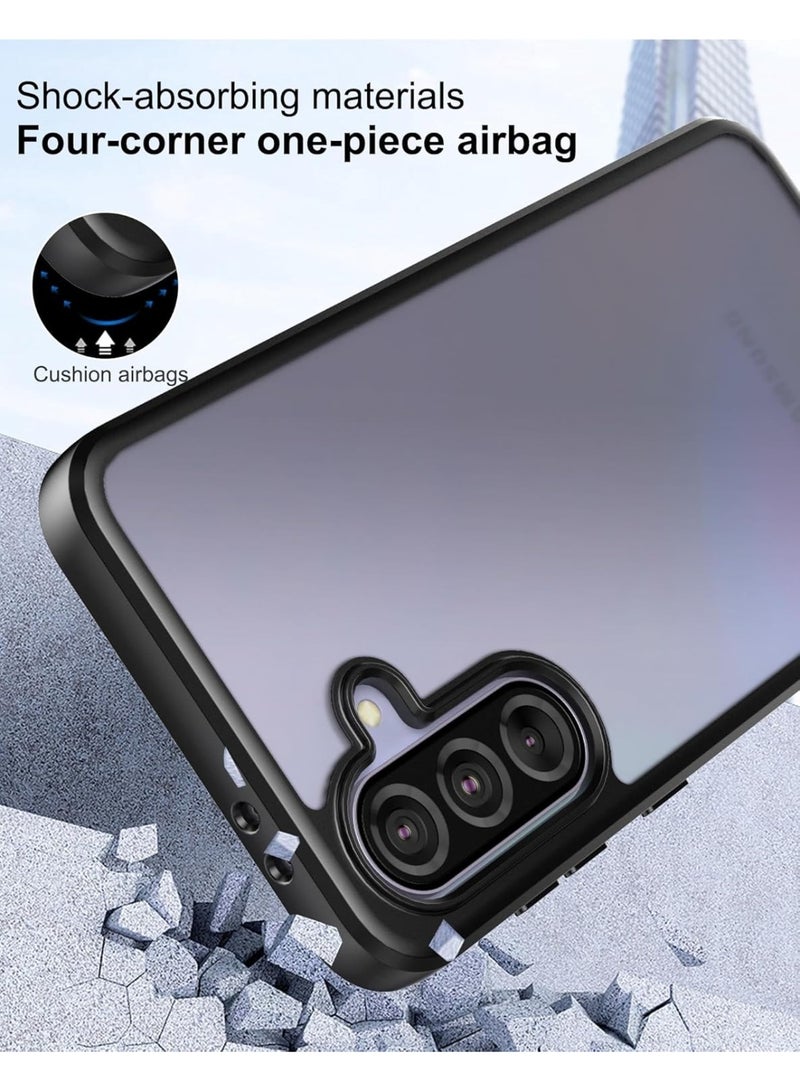 Bumper Protective Case for Samsung Galaxy A36 5G /Galaxy A56 5G Silicone TPU Bumper Ultra Durable Ultra-Safe Camera Optimum Solution Black  - Image 4