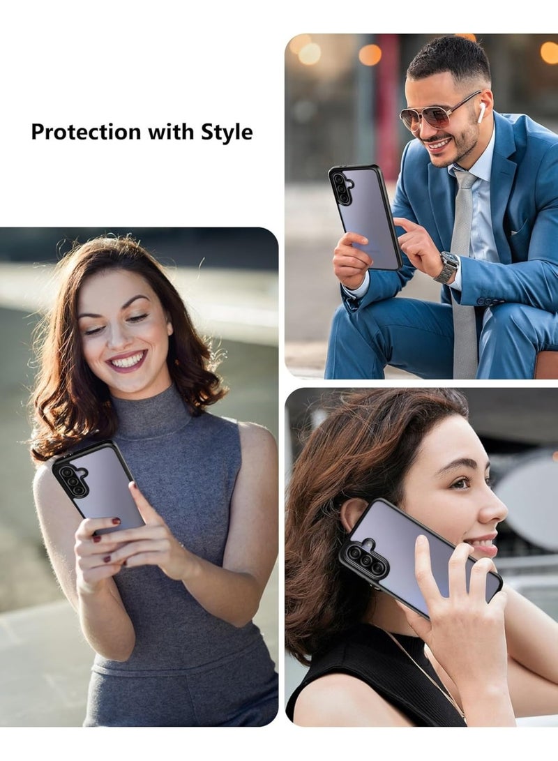 Bumper Protective Case for Samsung Galaxy A36 5G /Galaxy A56 5G Silicone TPU Bumper Ultra Durable Ultra-Safe Camera Optimum Solution Black  - Image 3