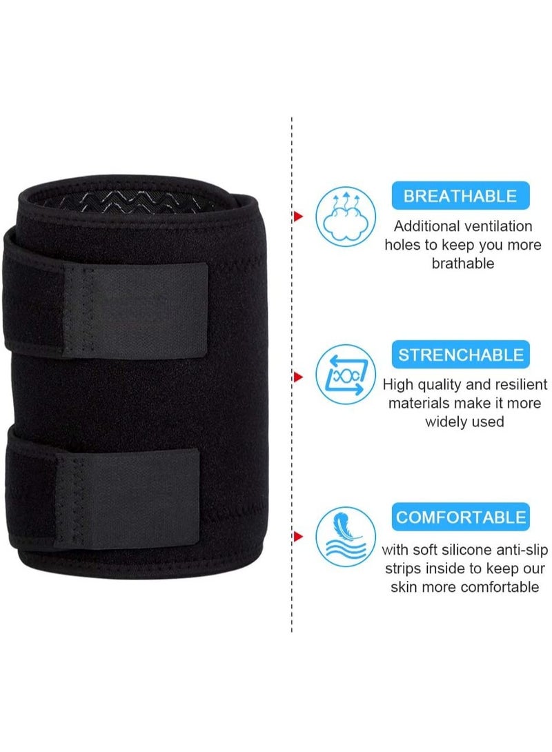 FDTY دعامة الفخذ، كم ضغط قابل للتعديل، دعامة الفخذ لفافة أوتار الركبة مع شرائط سيليكون مانعة للانزلاق للرجال والنساء تمنع التواء الساق، الإجهاد، إصابة التهاب الأوتار، تعزز الشفاء - Image 4