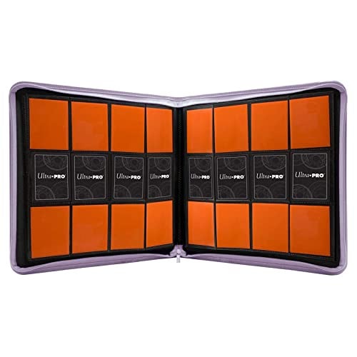 Ultra Pro E-15742 Ultra Pro-12 Pocket Zippered Pro Binder-Purple - Image 3