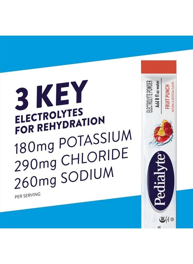 Pedilayte Pedialyte Electrolyte Powder Packets, Variety Pack, Hydration Drink, 8 Count (Pack of 3) Single-Serving Powder Packets  - Image 4