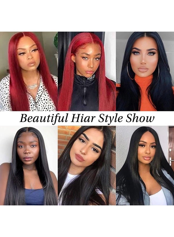Kalyss 26 inches Women's Wig Long Straight Imported Synthetic Cosplay Costume Hair Wig - Image 5