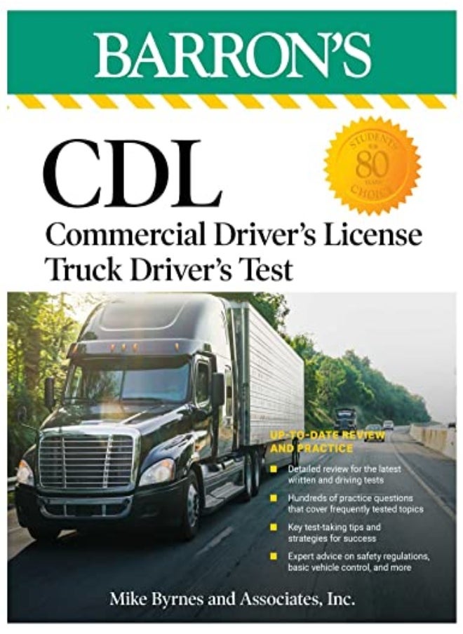 Cdl Commercial Drivers License Truck Drivers Test Fifth Edition Comprehensi by Mike Byrnes And Associates Paperback 